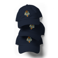 Into the BearsBamboozle Cap in Navy, Vorderansicht – Merch zum Chicago-Bears-Podcast der Footballerei