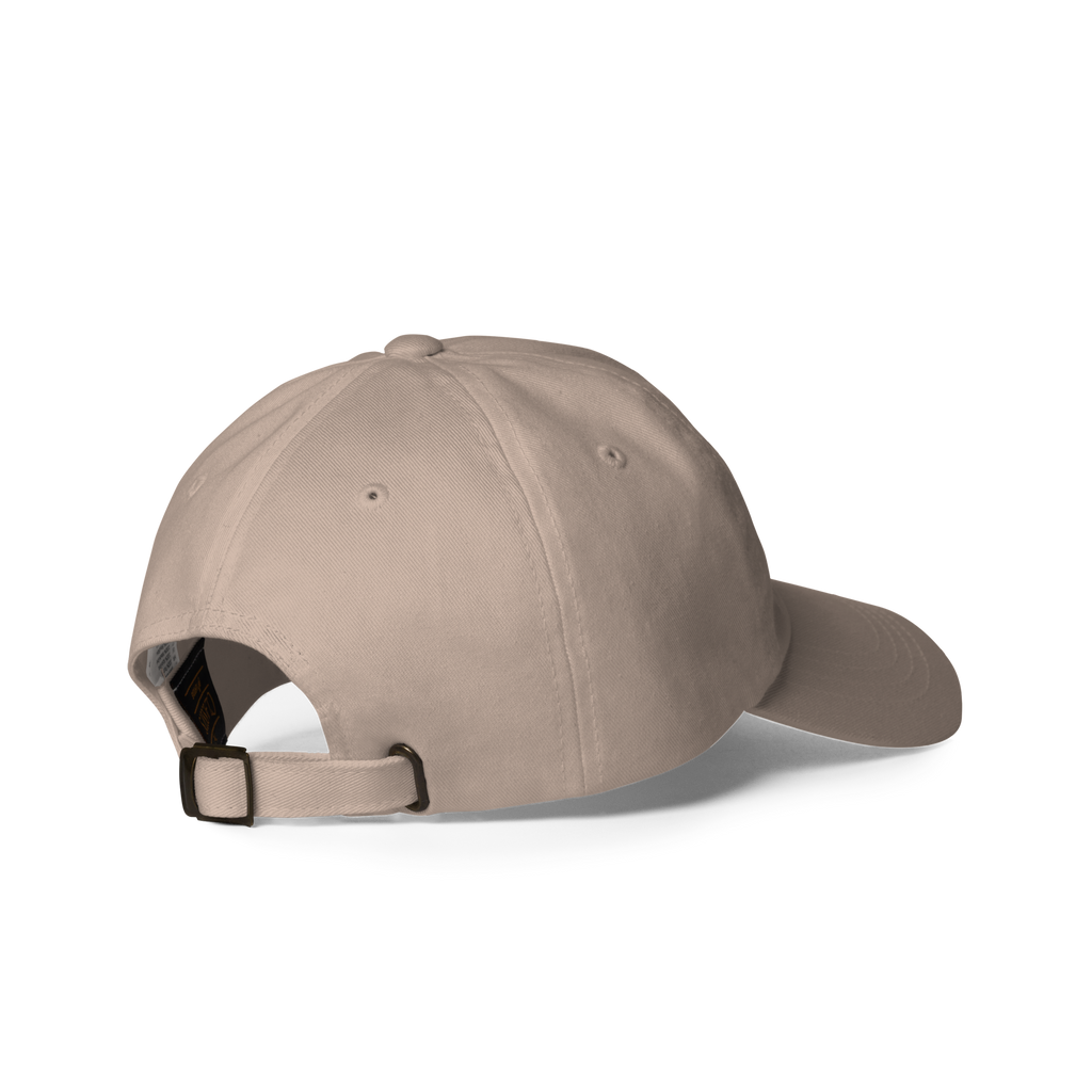 Into the BearsBamboozle Cap in Stein, schräg von hinten – Merch zum Chicago-Bears-Podcast der Footballerei