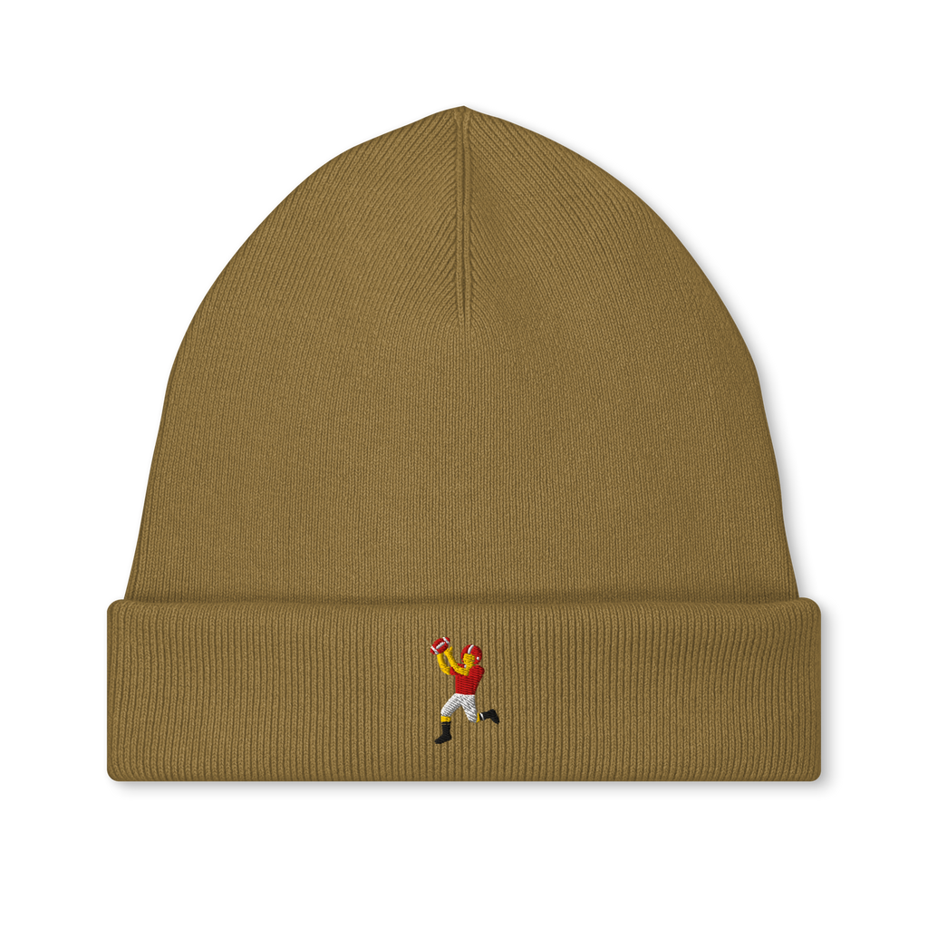 Catch-Icon Strickmütze (gestickt) von Footballerei in Bronze