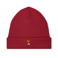 Catch-Icon Strickmütze (gestickt) von Footballerei in Passionate Red