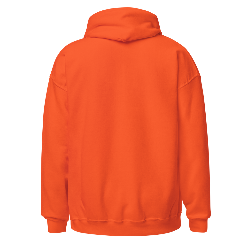 Into the BearsBamboozle Hoodie in Orange, Rückansicht – Merch zum Chicago-Bears-Podcast der Footballerei